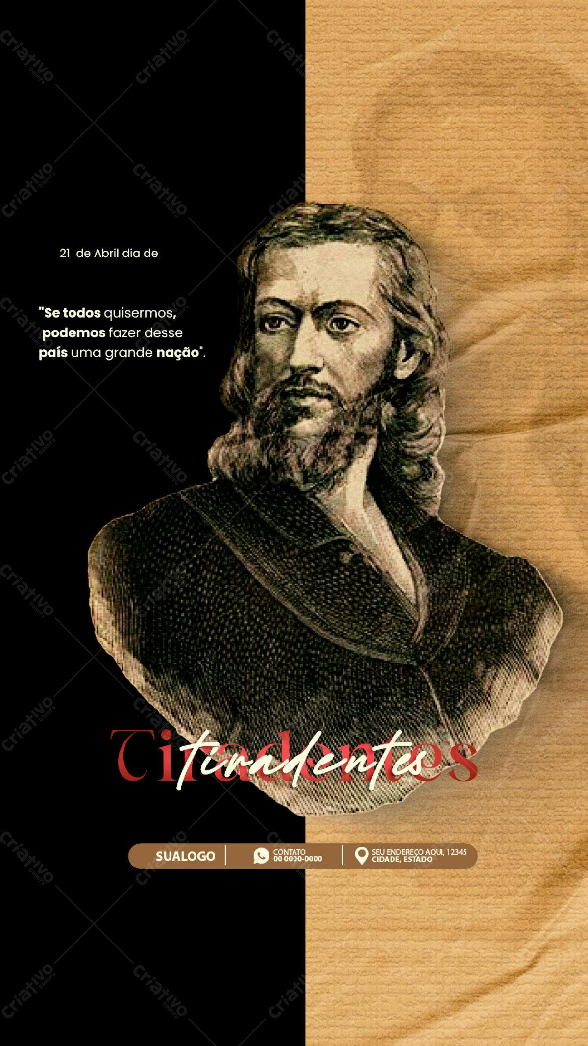 Flyer Dia de Tiradentes PSD Editável