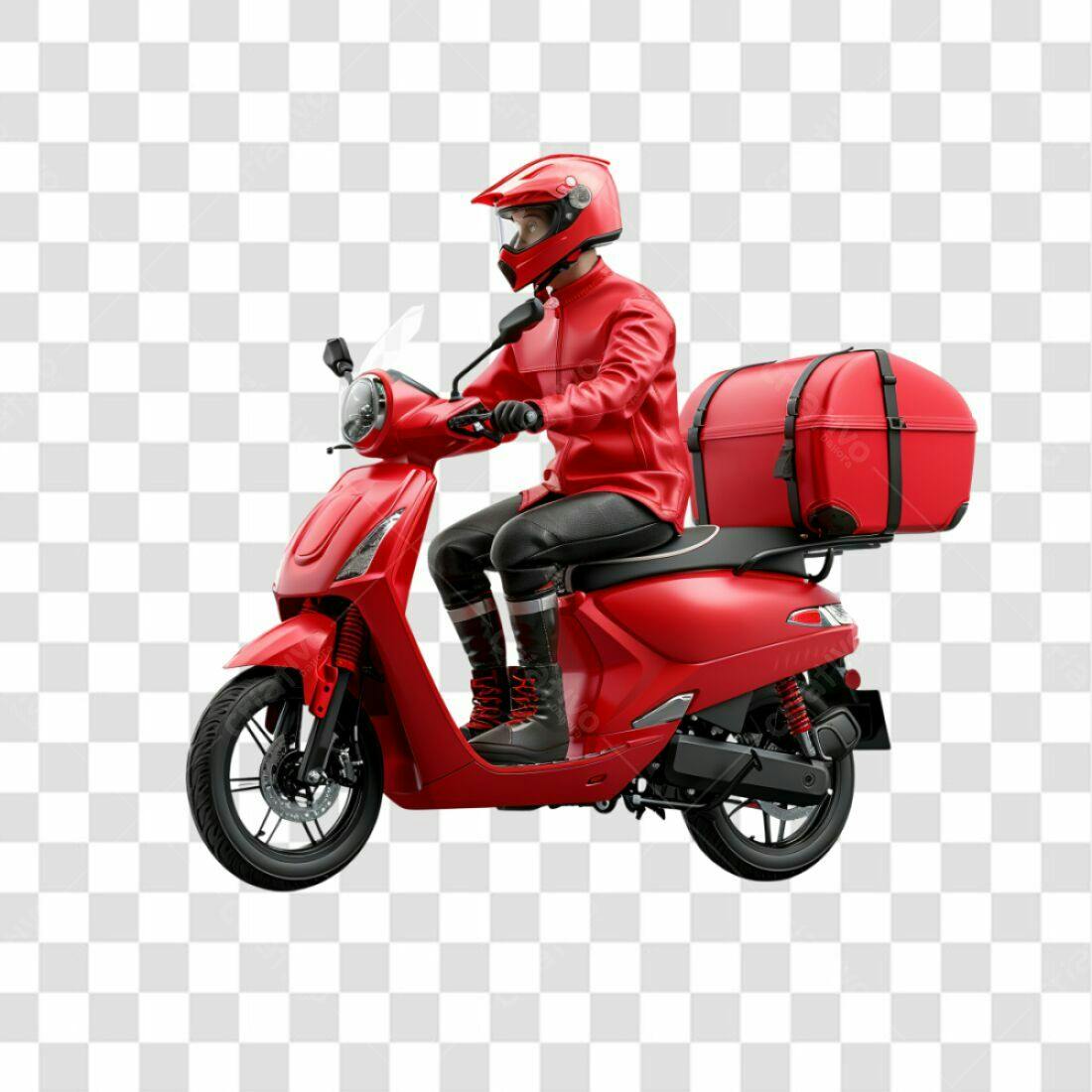 Icone Moto Entregador PNG com fundo transparente