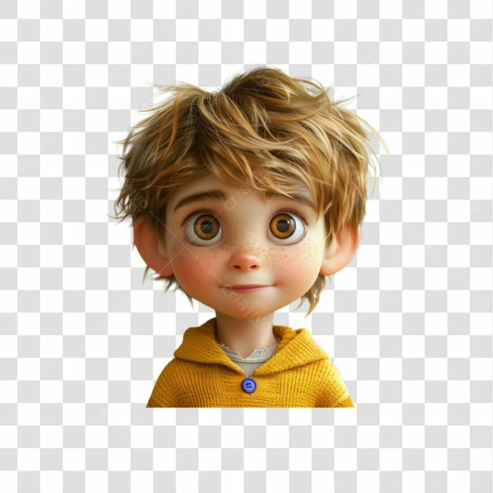 Criança Pixar 3D, Png