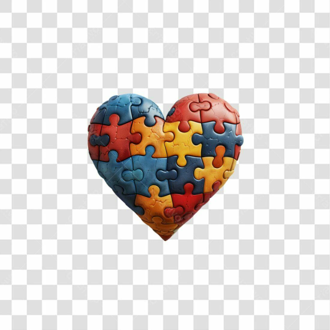Icone Dia Mundial do Autismo PNG com fundo transparente