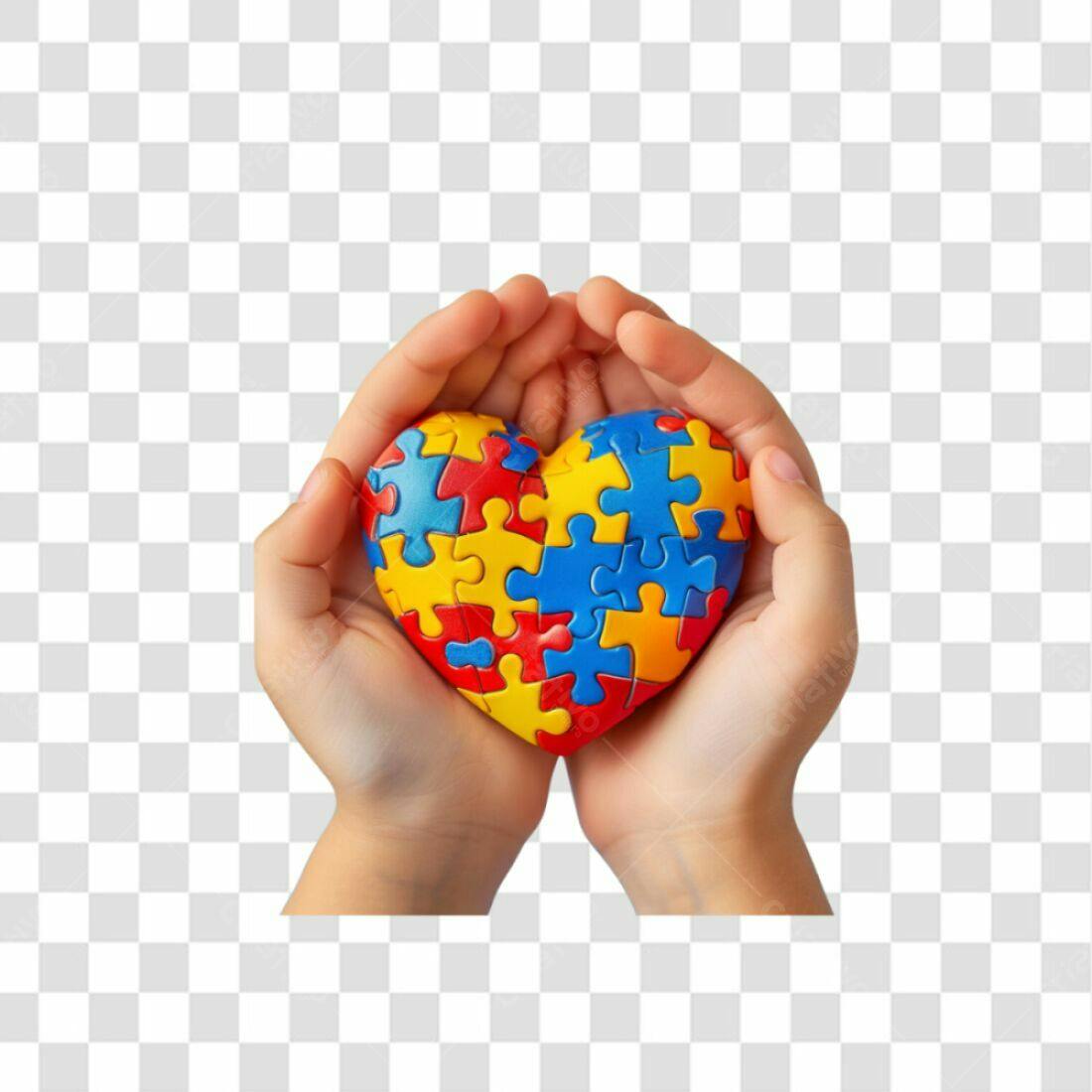 Icone Dia Mundial do Autismo PNG com fundo transparente