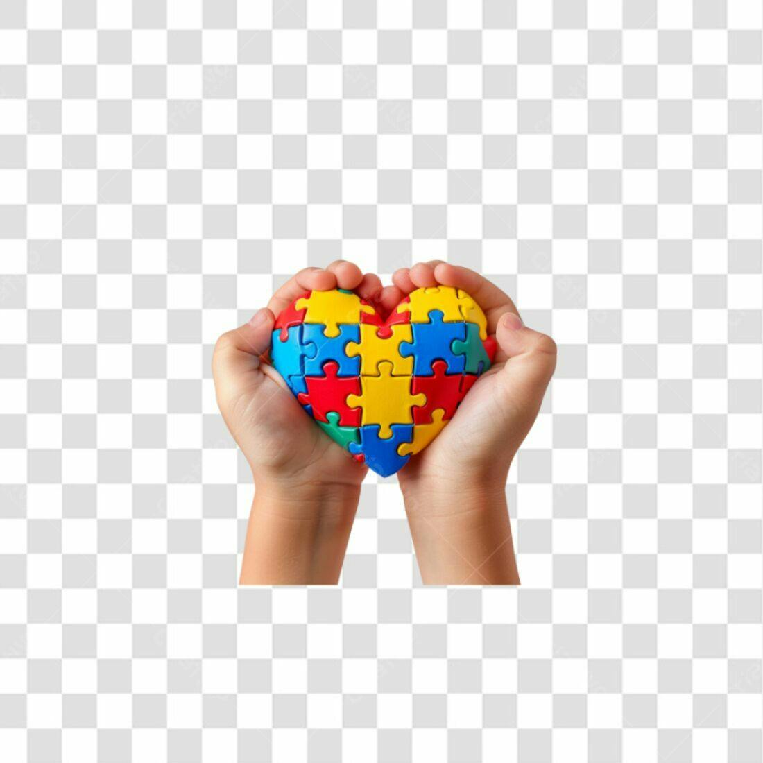 Icone Dia Mundial do Autismo PNG com fundo transparente