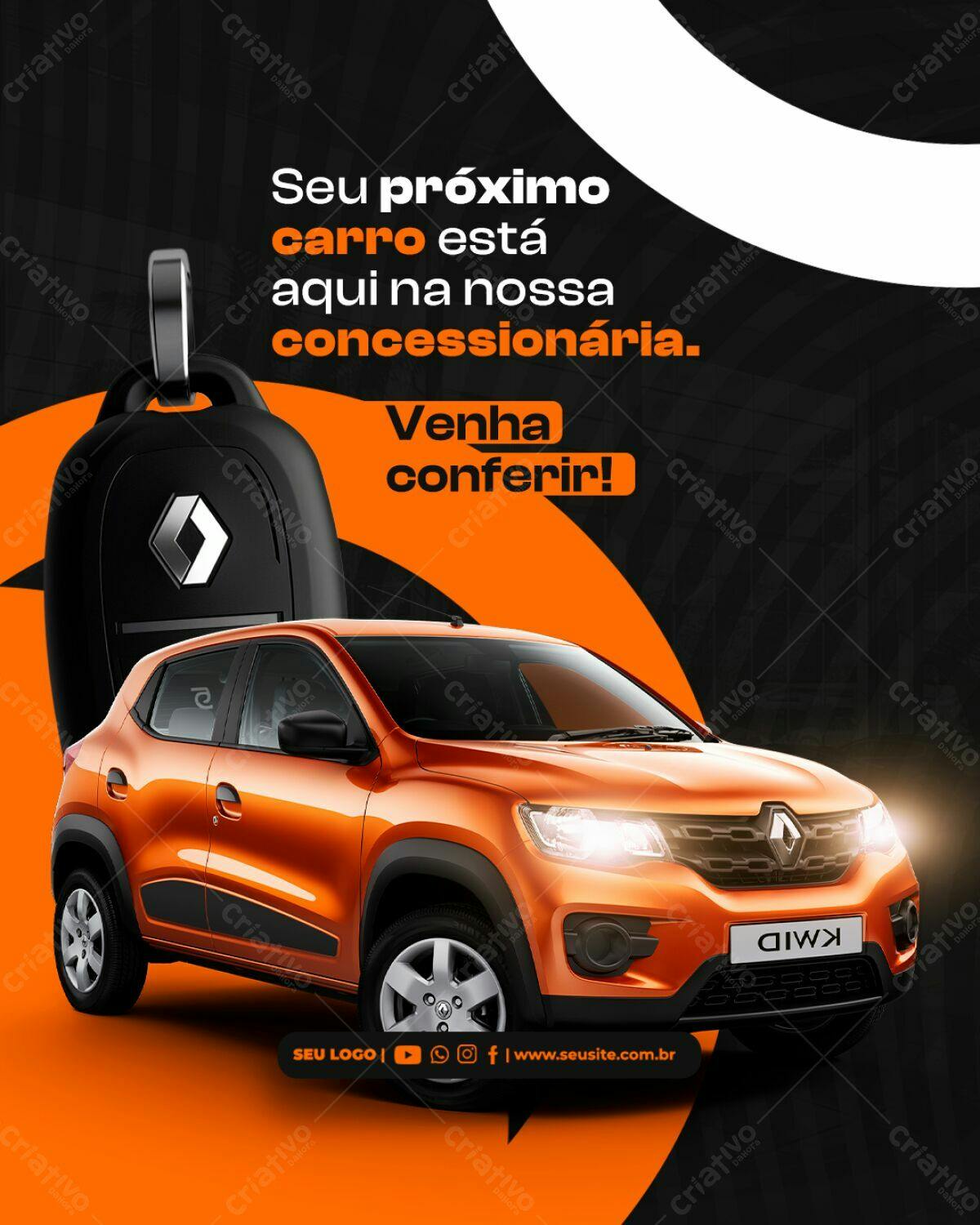 Post para Concessionária PSD Editável