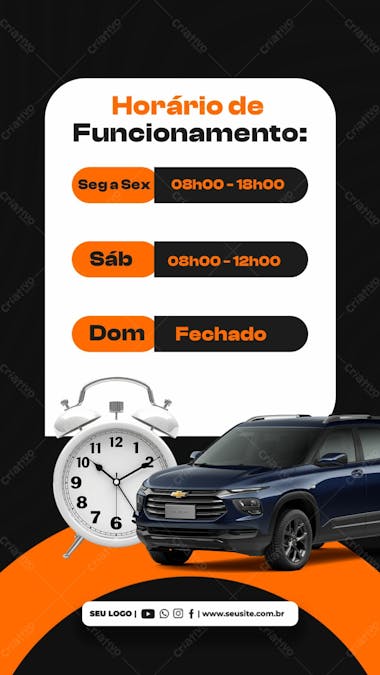 12 horario concessionária carro