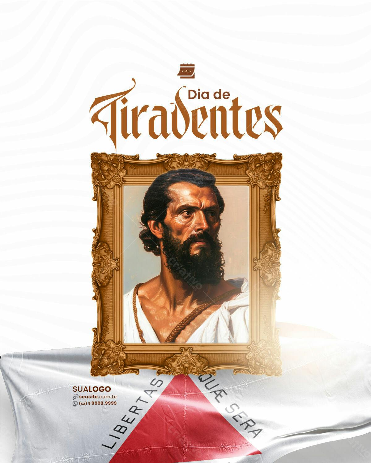 Flyer Dia de Tiradentes PSD Editável