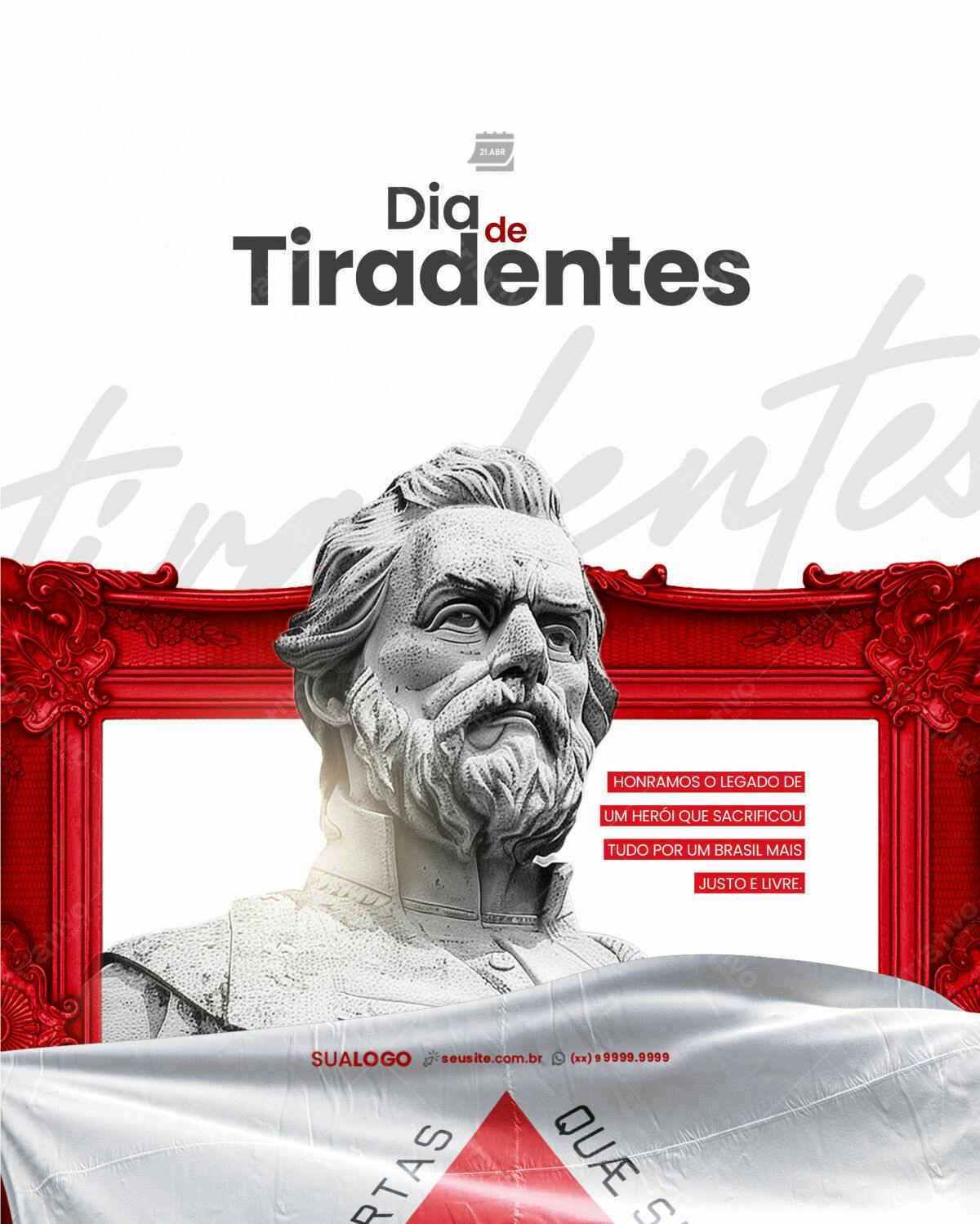 Flyer Dia de Tiradentes PSD Editável