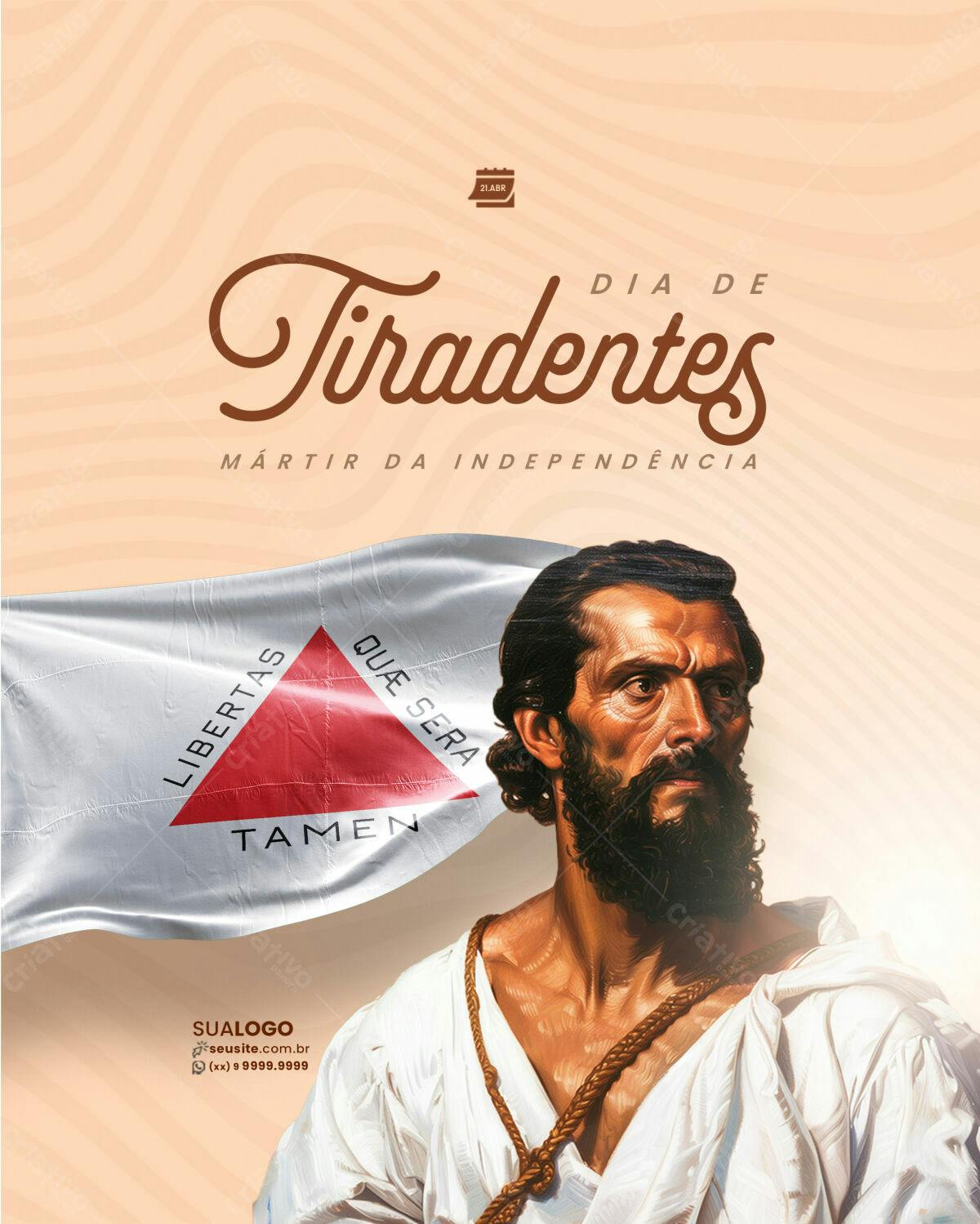 Flyer Dia de Tiradentes PSD Editável