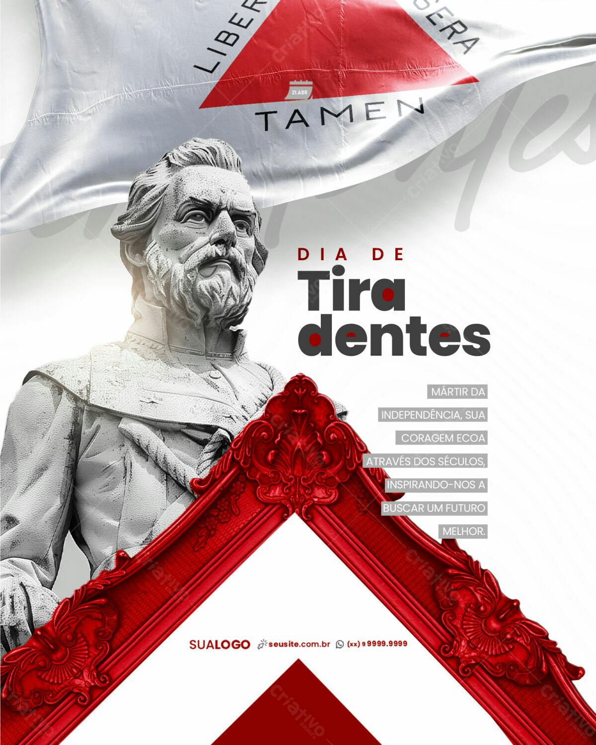 Flyer Dia de Tiradentes PSD Editável