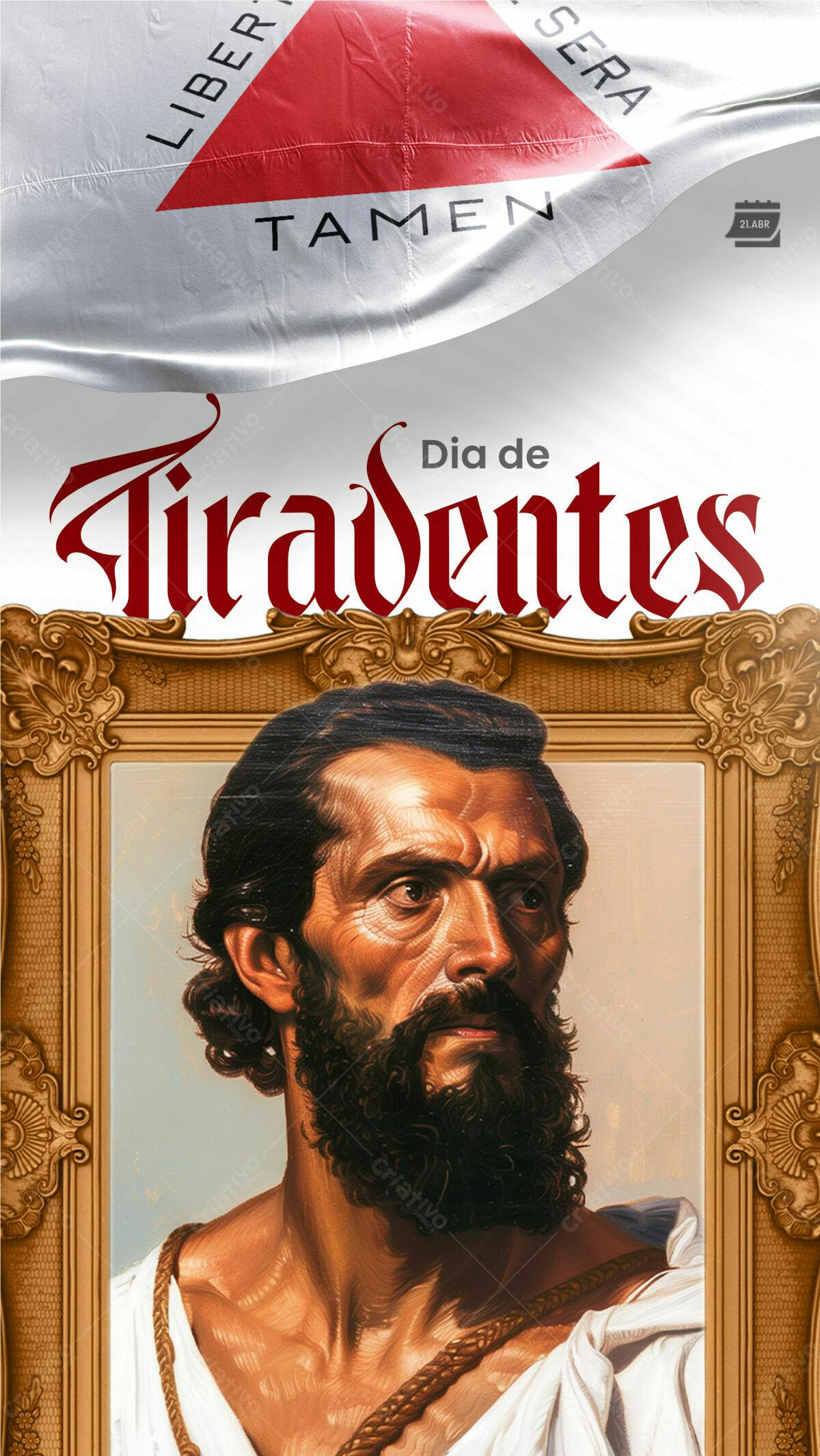 Flyer Dia de Tiradentes PSD Editável