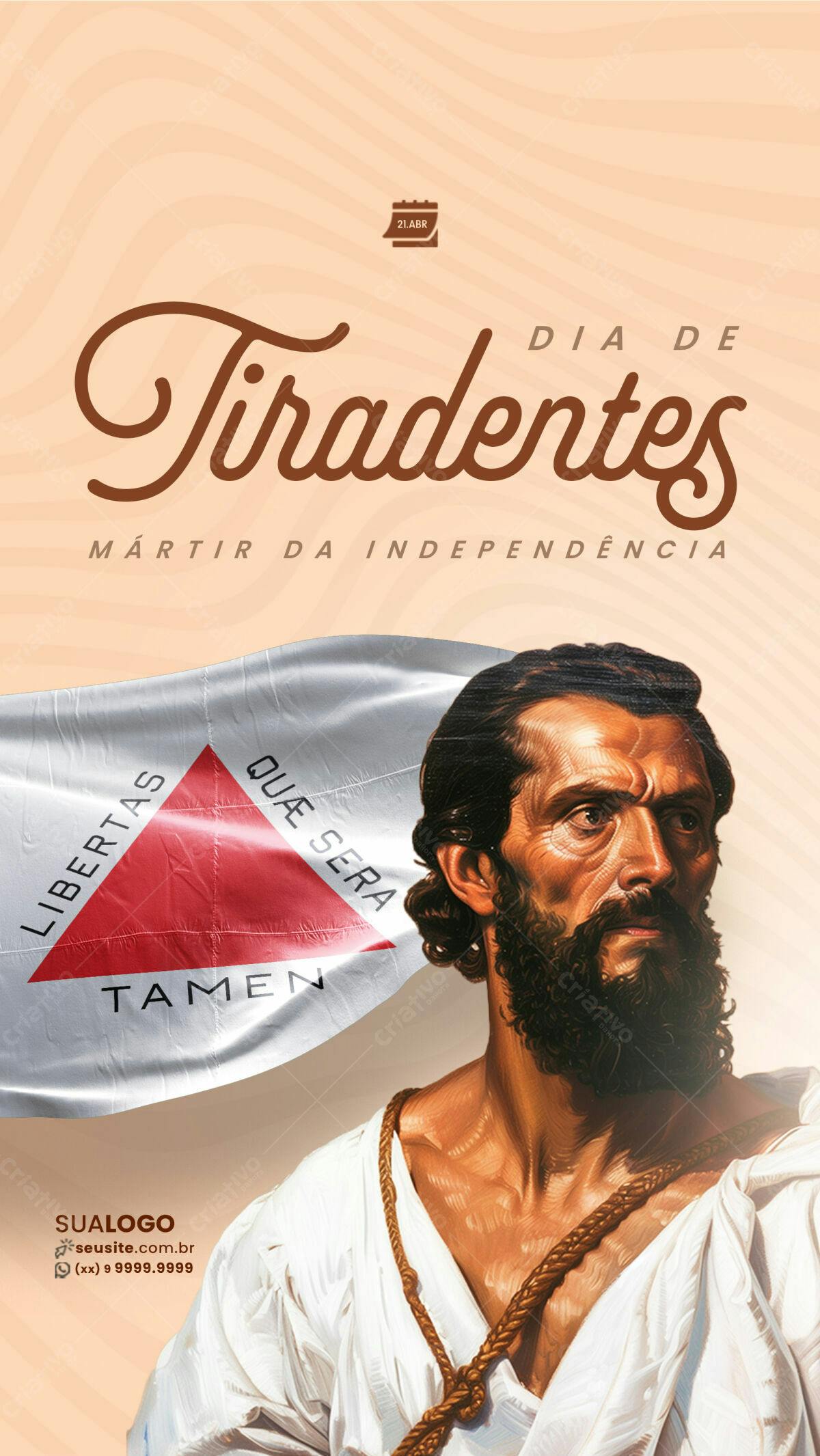 Flyer Dia de Tiradentes PSD Editável