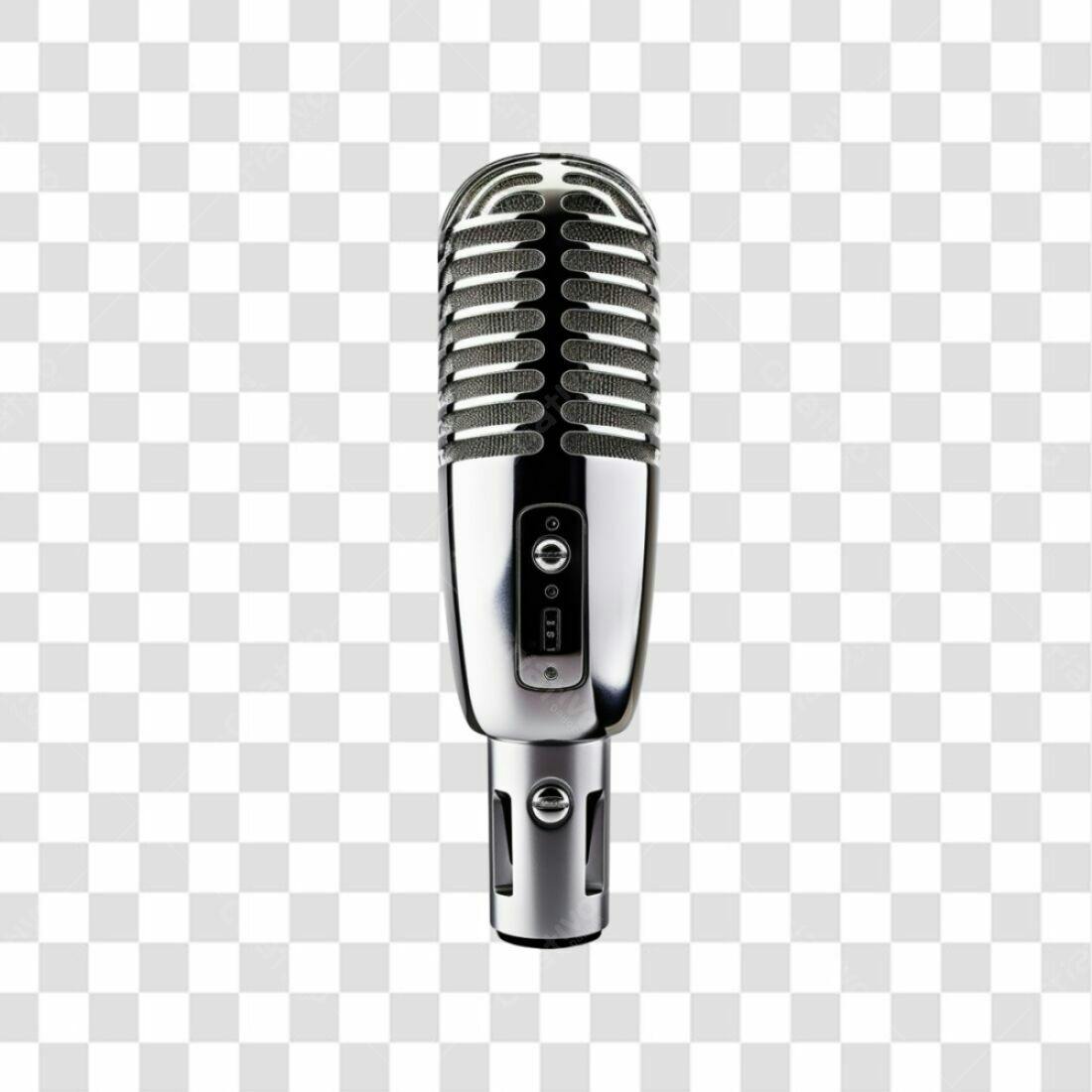 Icone Microfone Retro PNG com fundo transparente