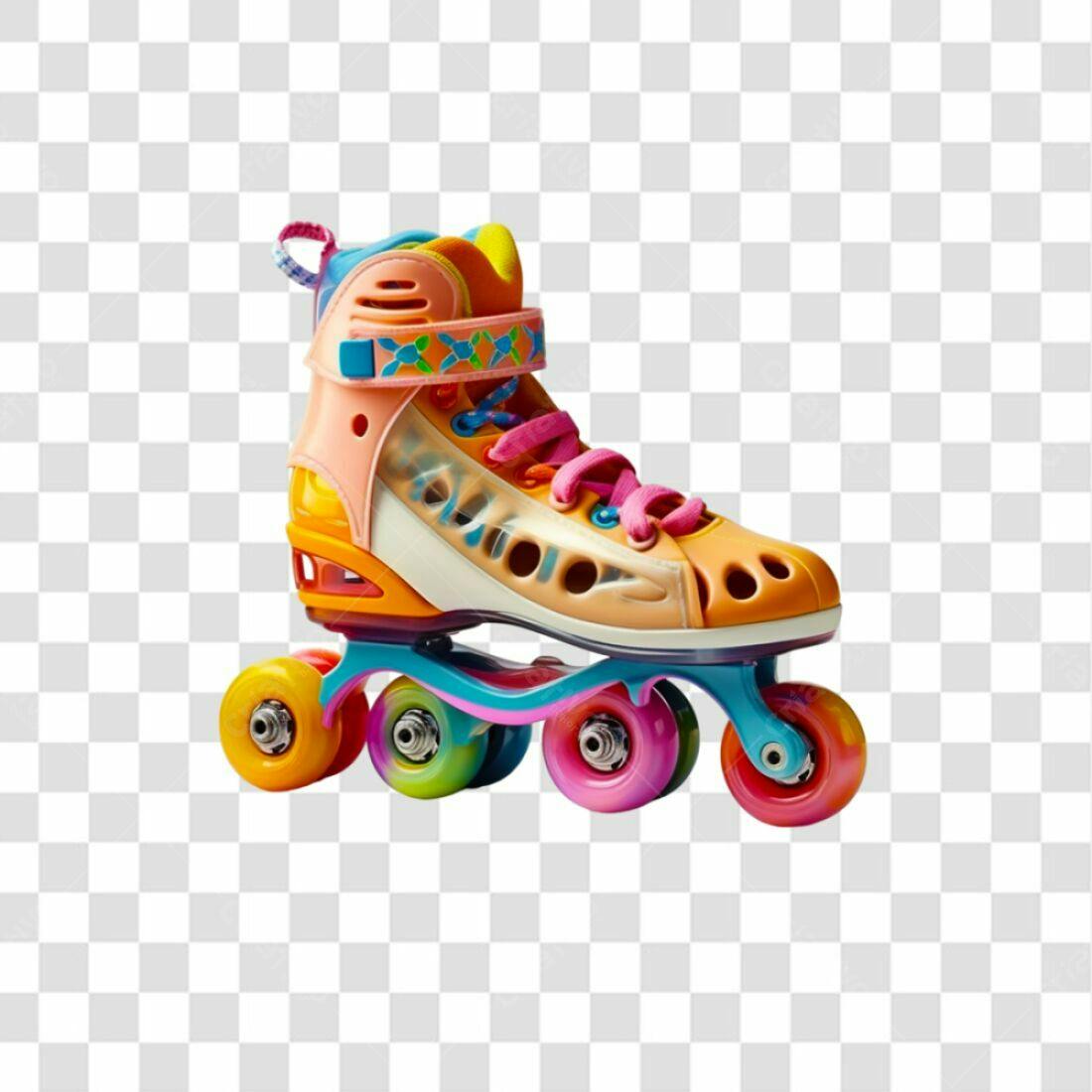 Icone Patins coloridos PNG com fundo transparente