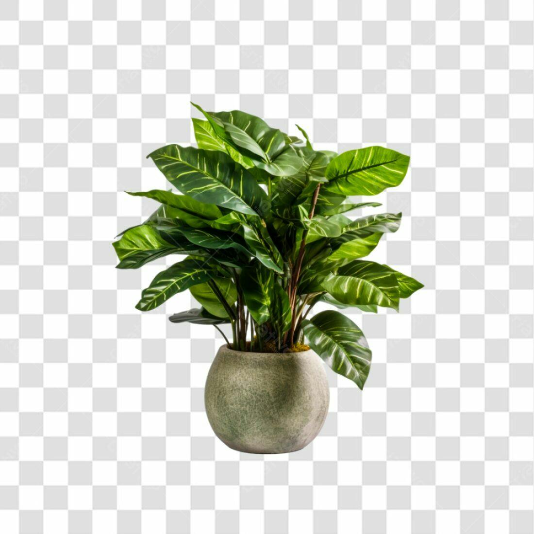 Icone Planta Verde em Vaso PNG com fundo transparente