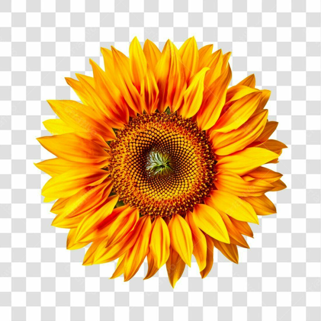 Icone Girassol PNG com fundo transparente