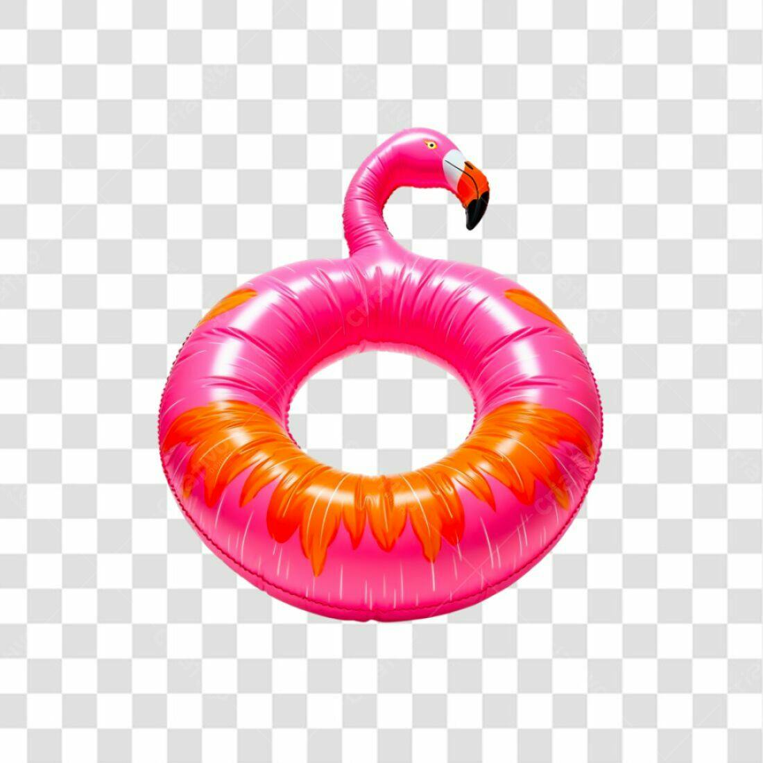 Boia Flamingo Verão PNG com fundo transparente