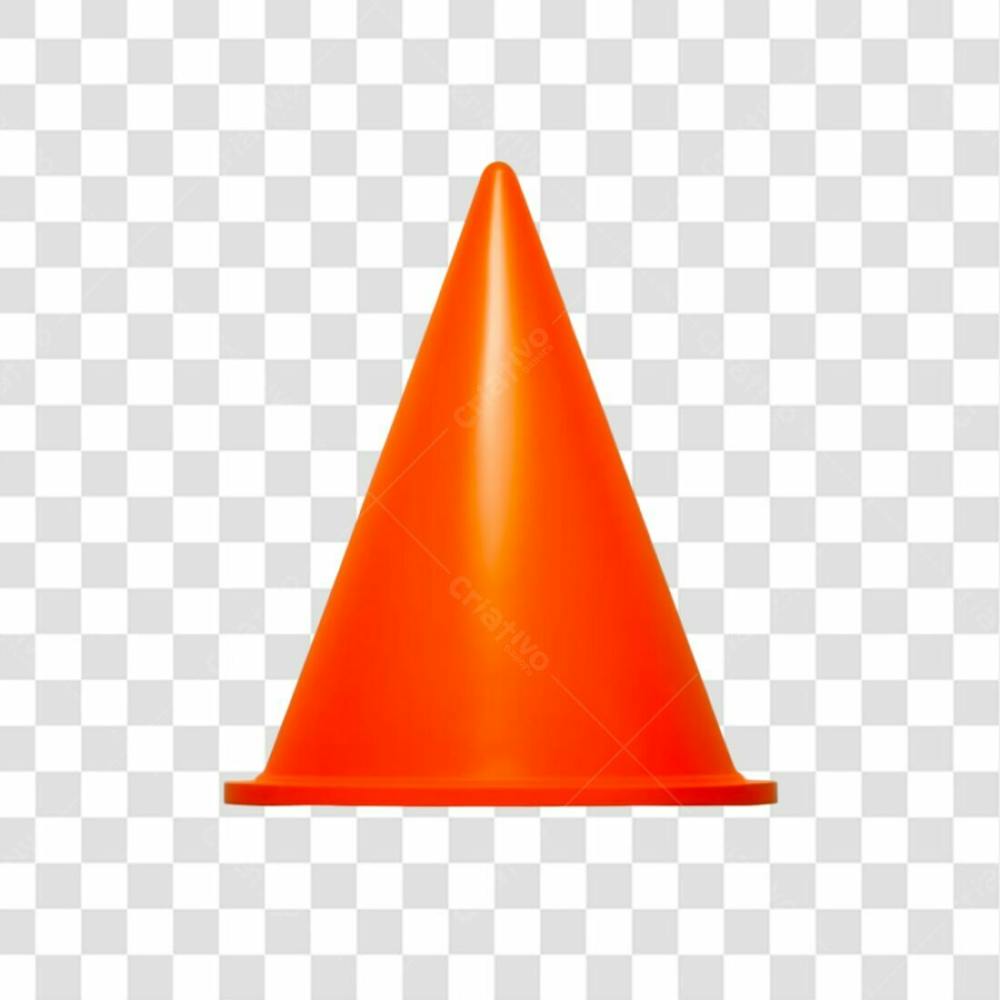 Cone Laranja Png Transparente