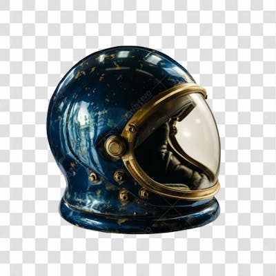 Capacete Azul Astronauta Png Transparente (2)