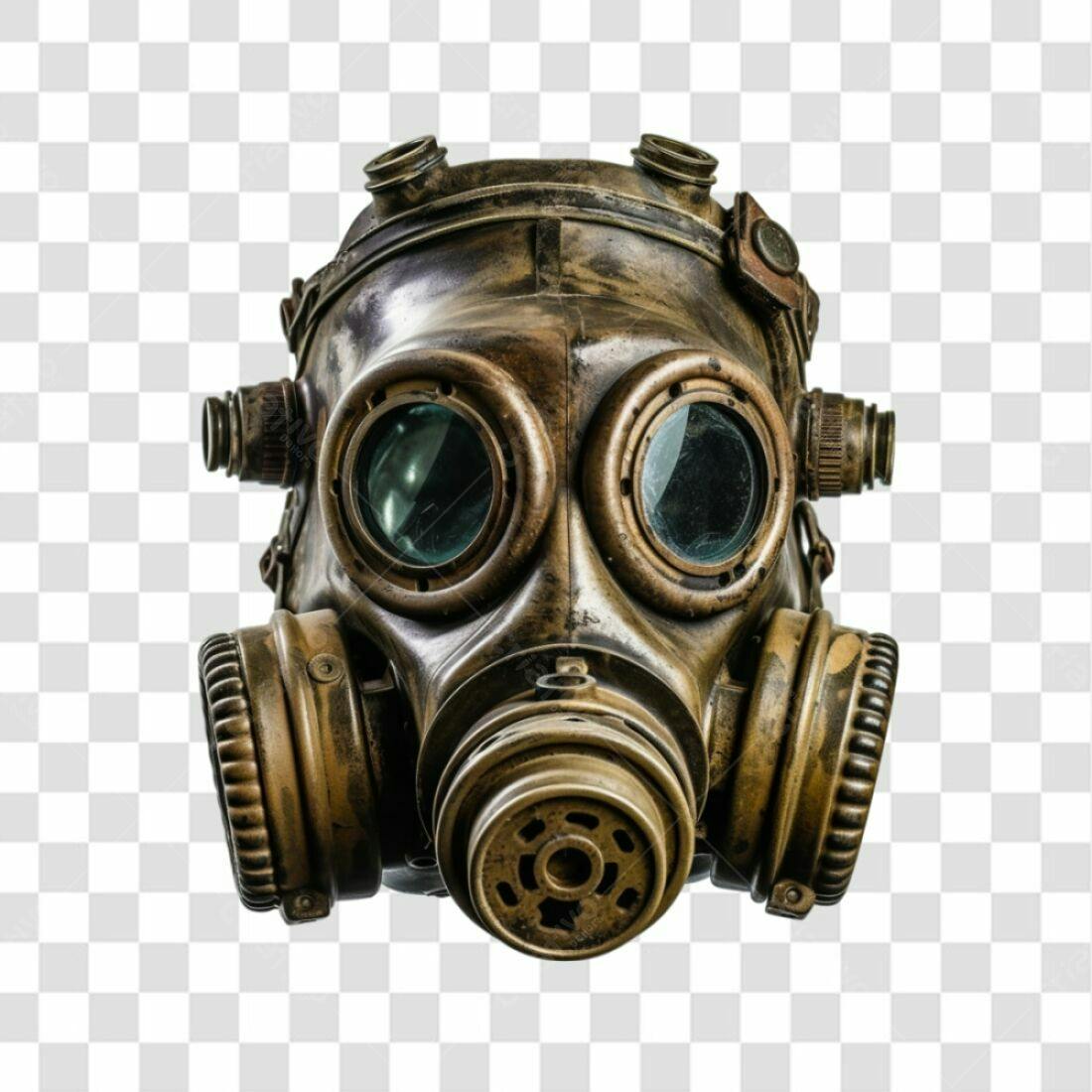 Icone Máscara de gás steampunk PNG com fundo transparente