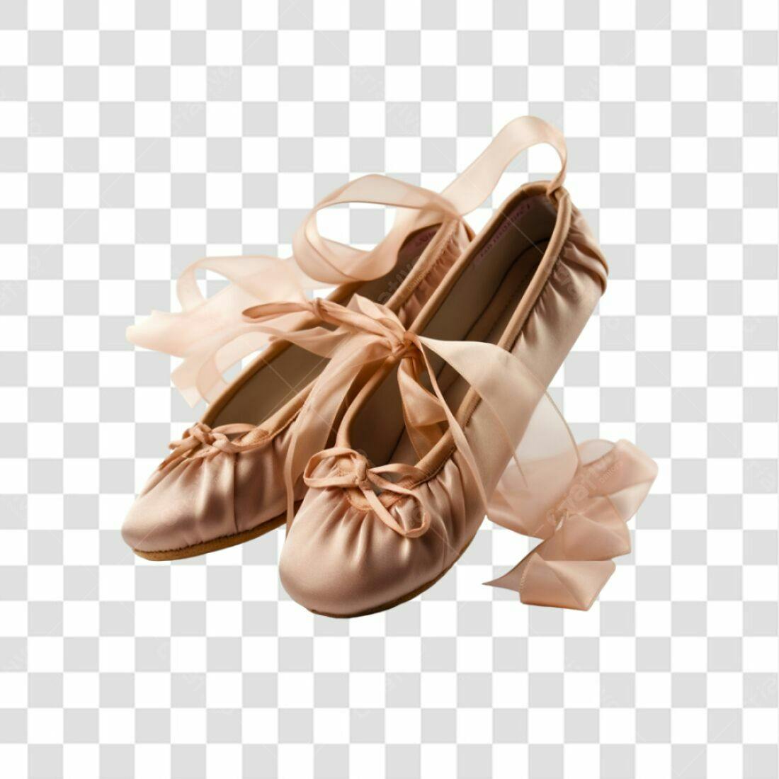 Icone Sapatilhas Ballet Rosa PNG com fundo transparente