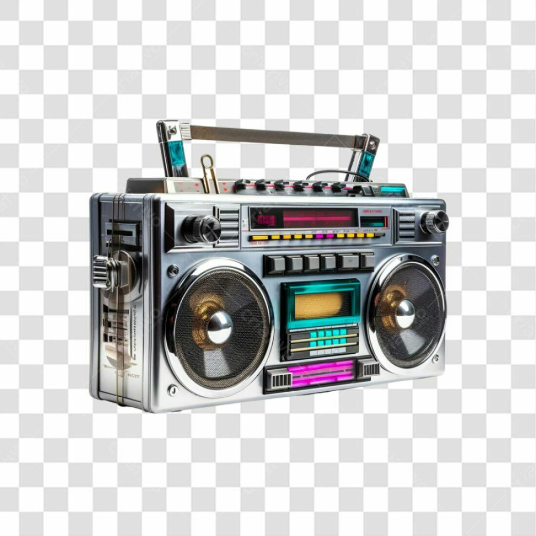 Icone Boombox Retrô PNG com fundo transparente