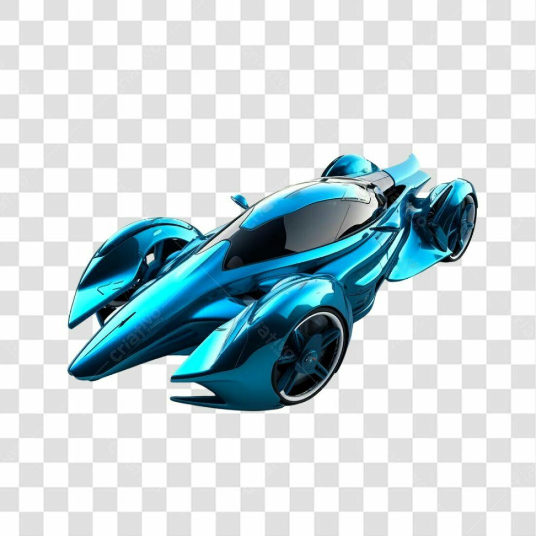 Icone Carro Esportivo Azul PNG com fundo transparente