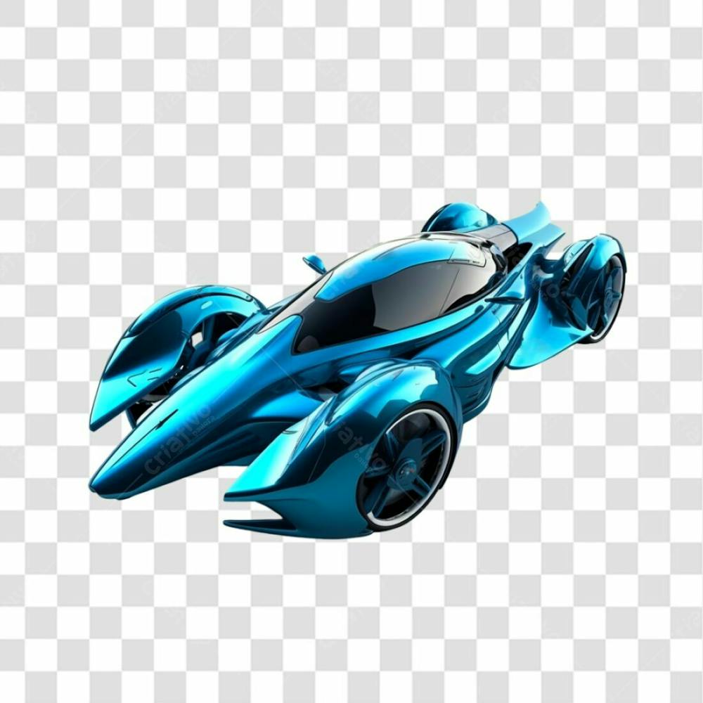 Carro Azul Futurista Png Transparente