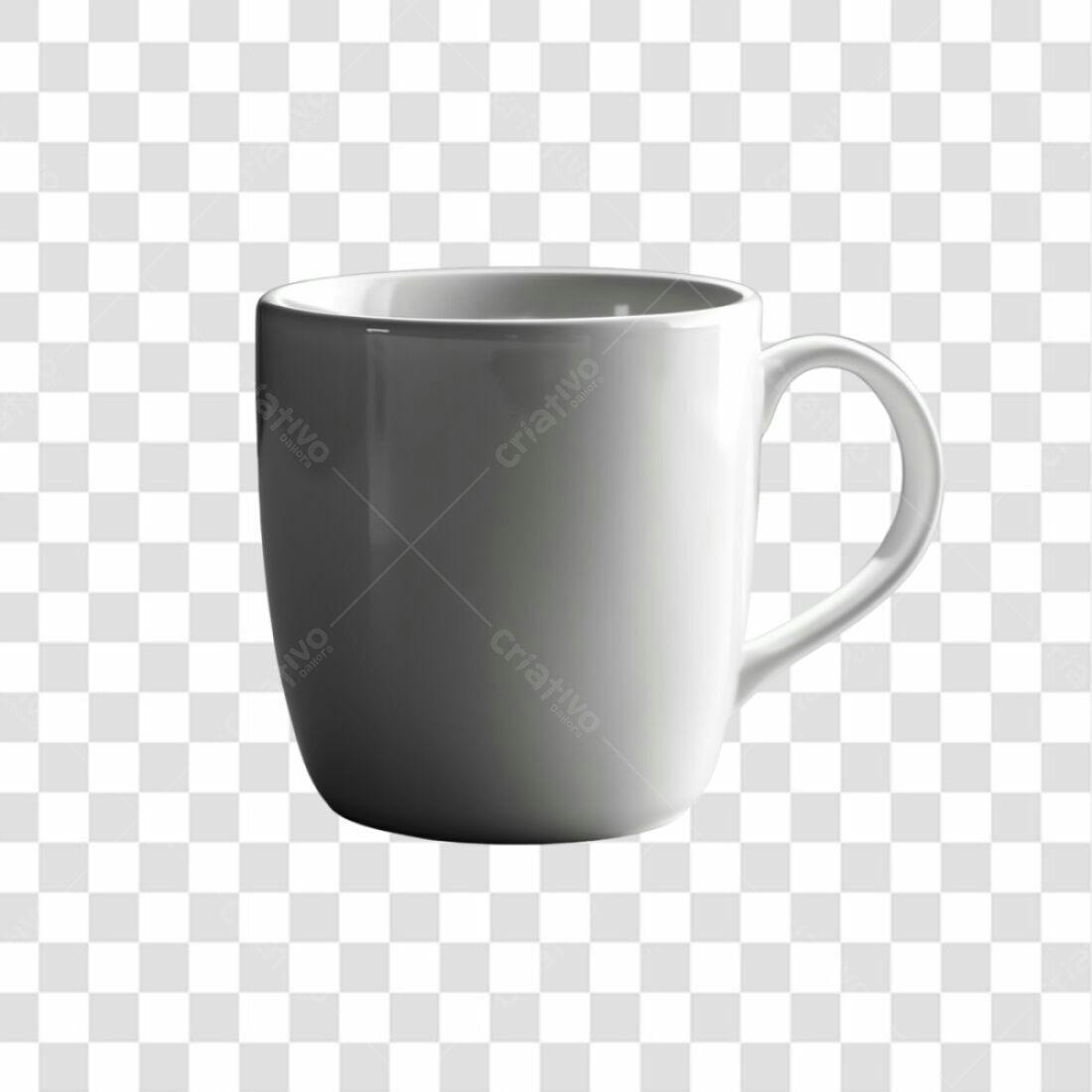 Icone Caneca Branca PNG com fundo transparente