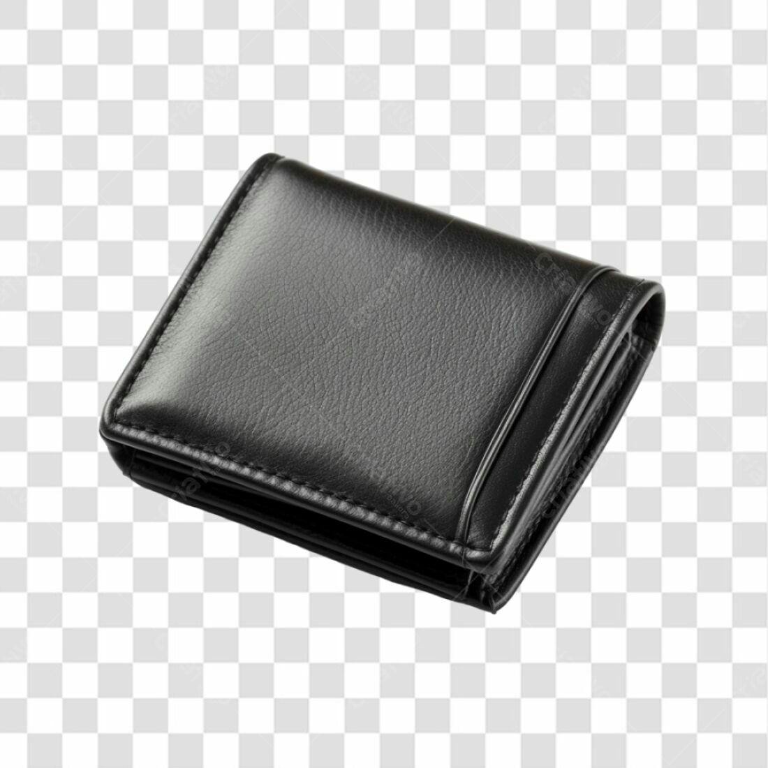 Icone Carteira Couro Preta PNG com fundo transparente