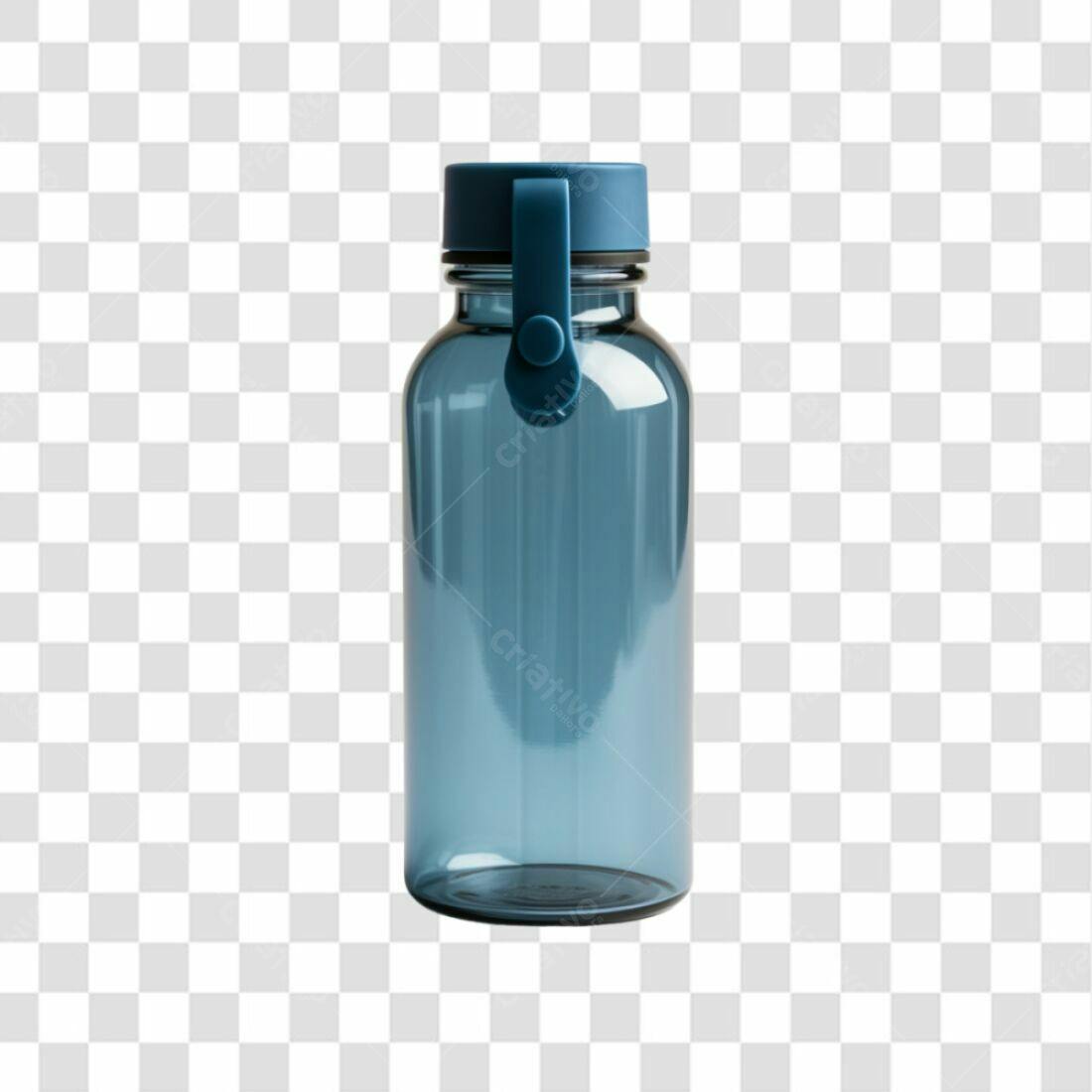 Icone Garrafa Água Azul PNG com fundo transparente