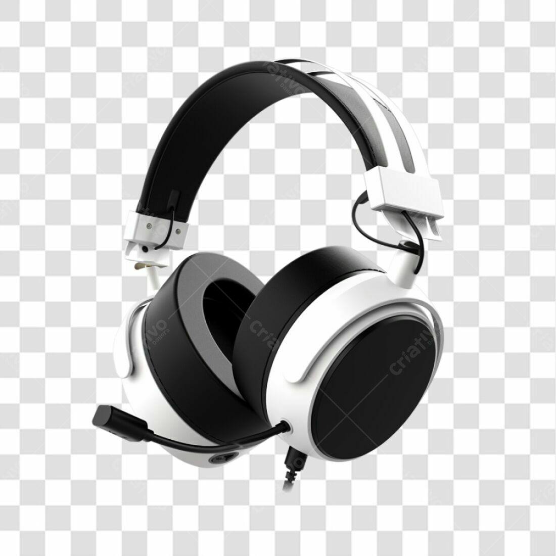 Icone Gamer Headset PNG com fundo transparente