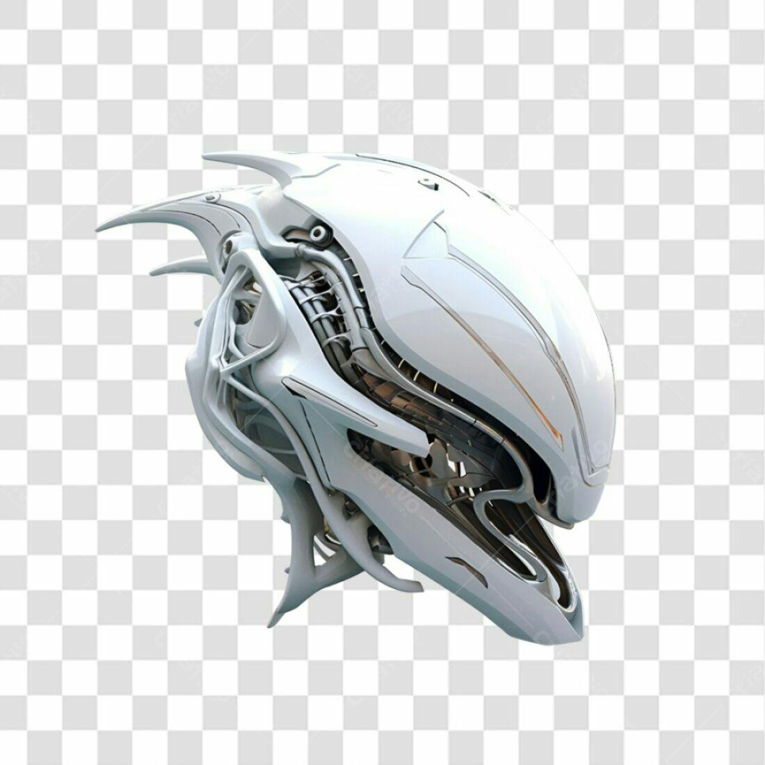 Icone Cyberpunk Capacete PNG com fundo transparente