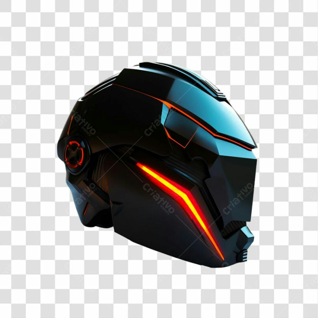 Icone futurista capacete PNG com fundo transparente