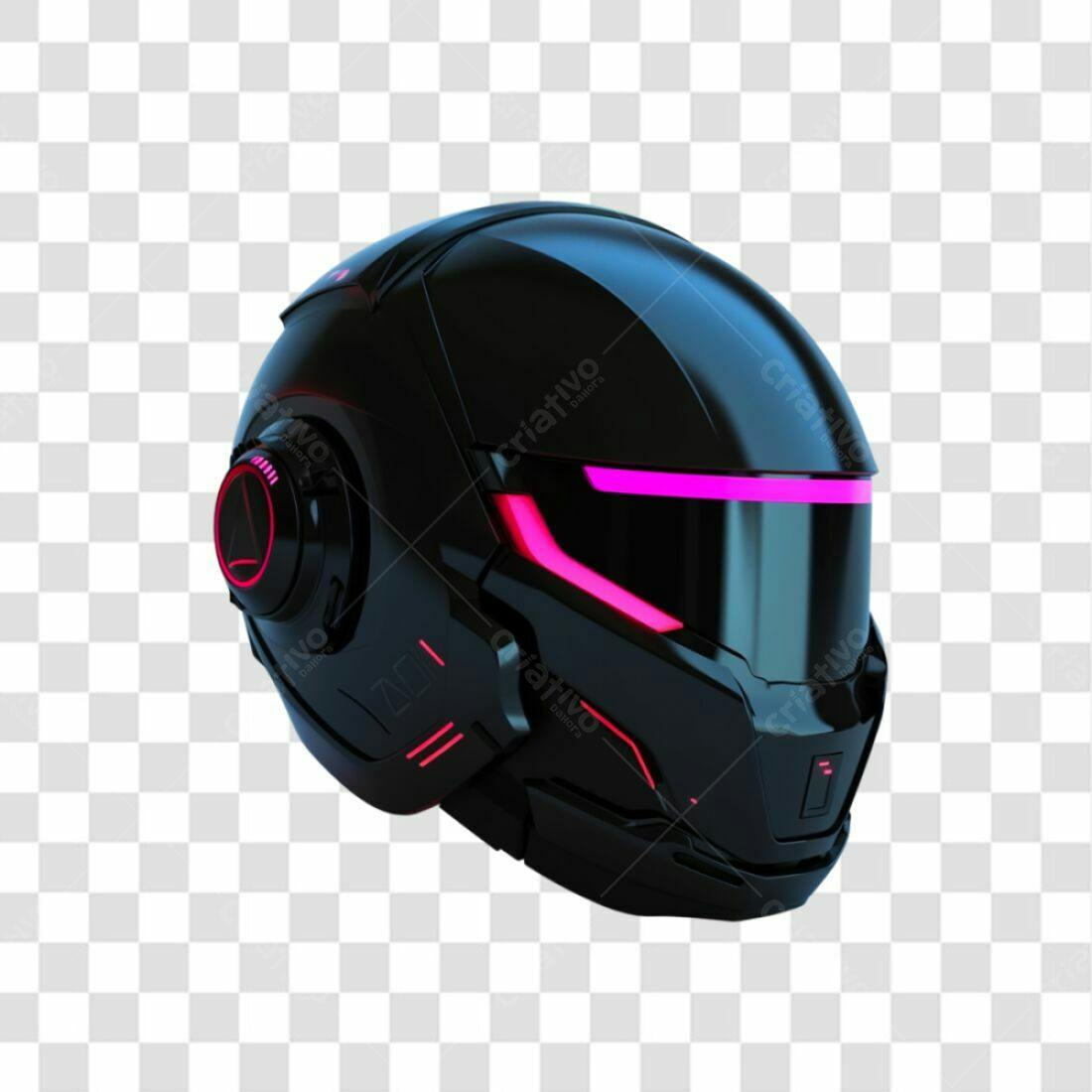 Icone futurista capacete PNG com fundo transparente