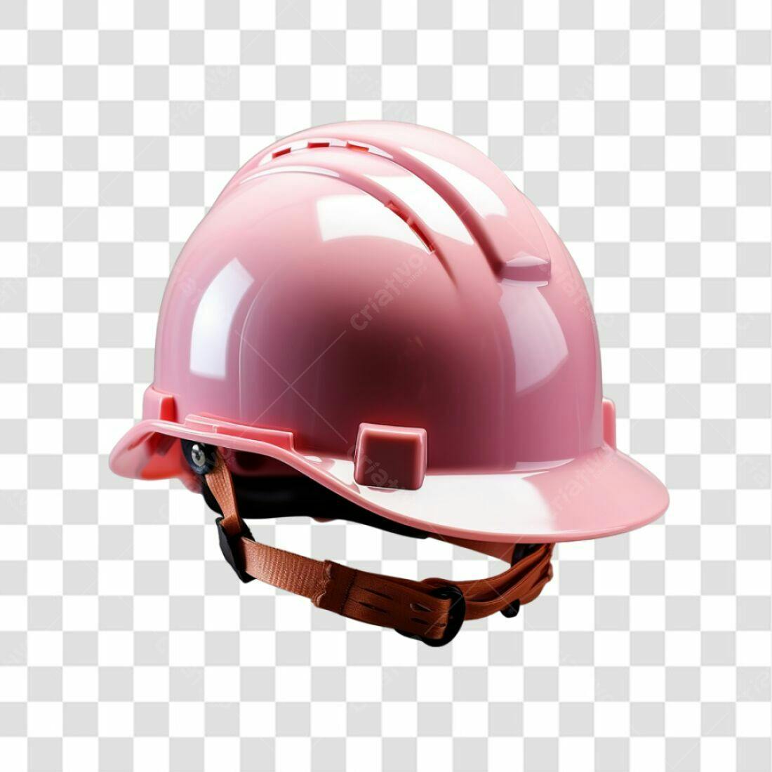 Icone de capacete rosa PNG com fundo transparente
