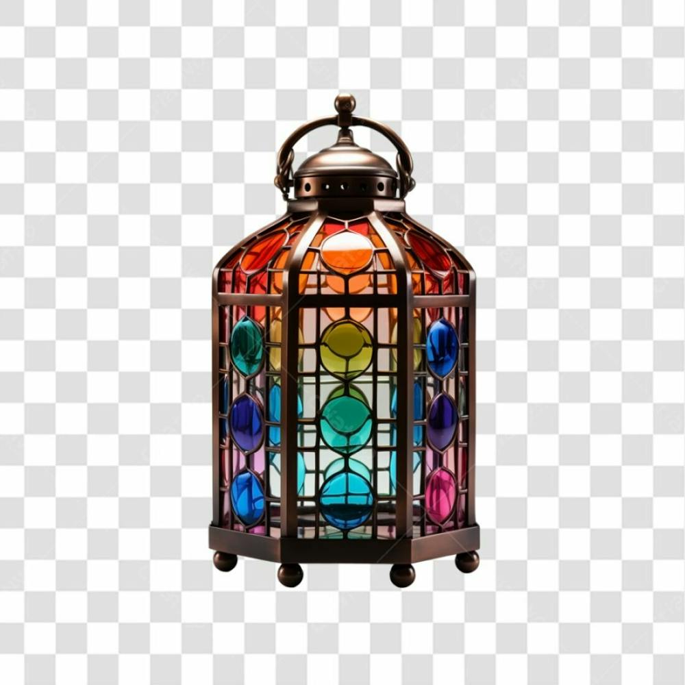 Lanterna Colorida Hamadan Png Transparente (1)