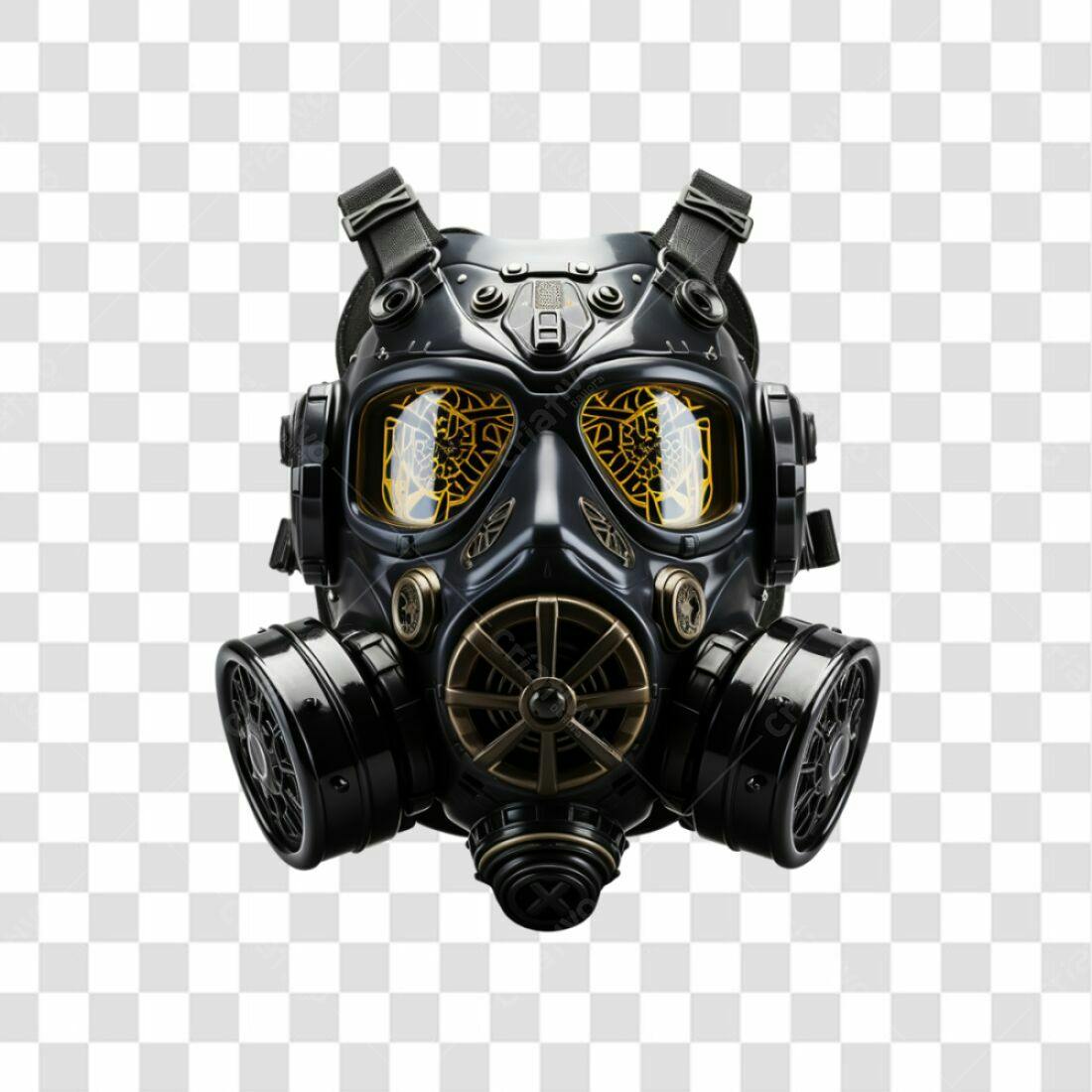 Icone Máscara de Segurança Cyberpunk PNG com fundo transparente
