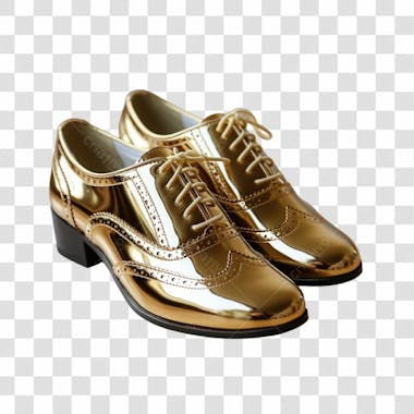 Sapatos de ouro png transparente