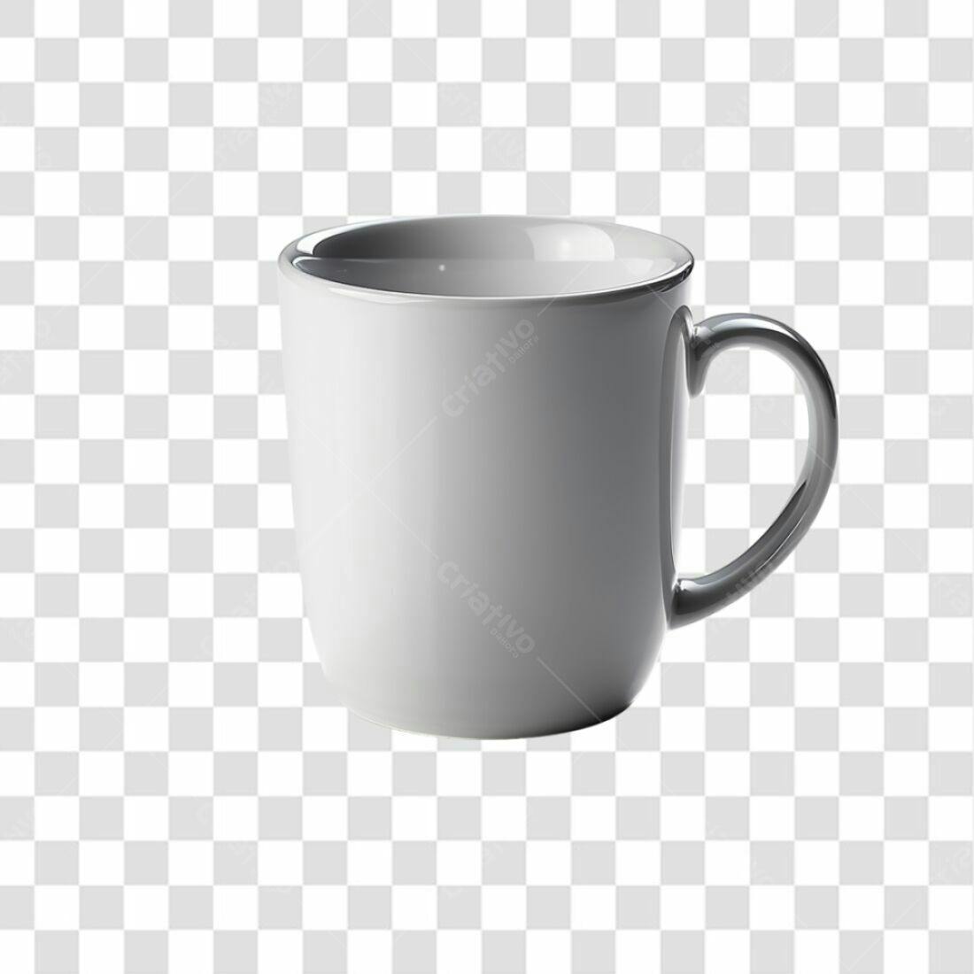 Icone Caneca Branca PNG com fundo transparente