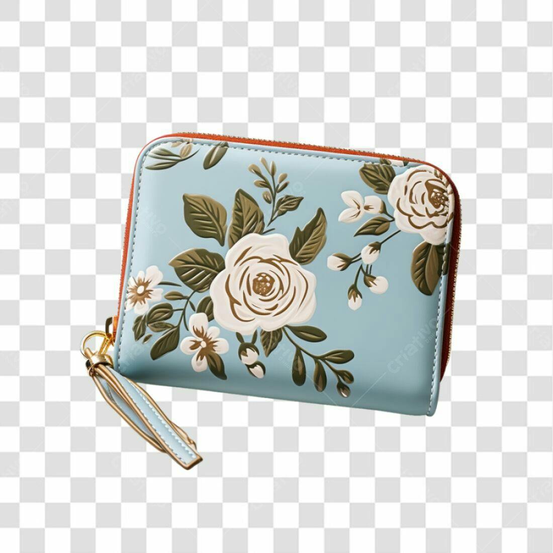 Icone Carteira Floral PNG com fundo transparente
