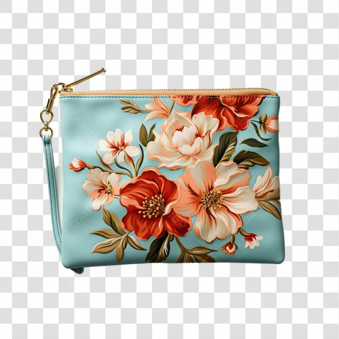 Icone Bolsa Flores PNG com fundo transparente
