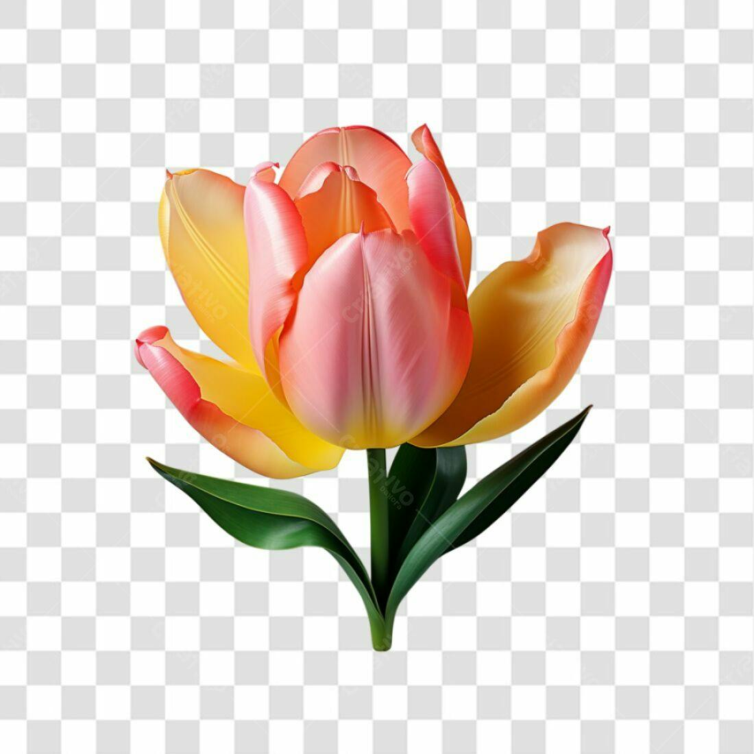 Icone Tulipa Primavera PNG com fundo transparente