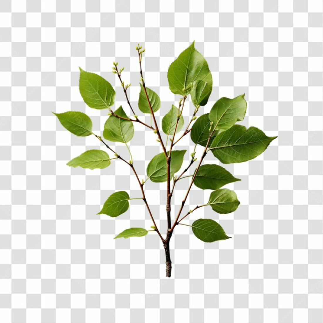 Icone Primavera Ramos Folhas PNG com fundo transparente