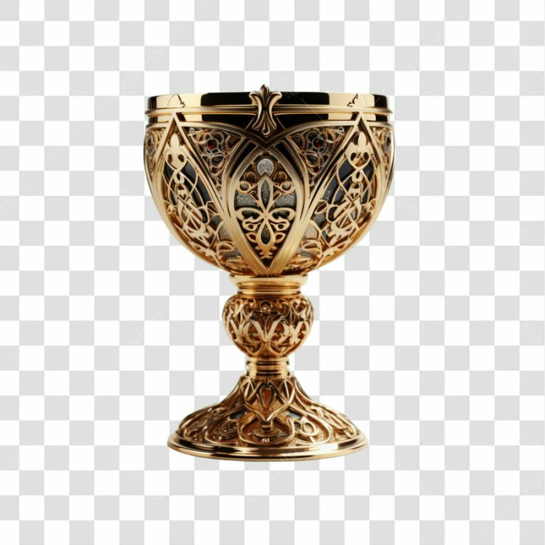 Icone Cálice Dourado PNG com fundo transparente