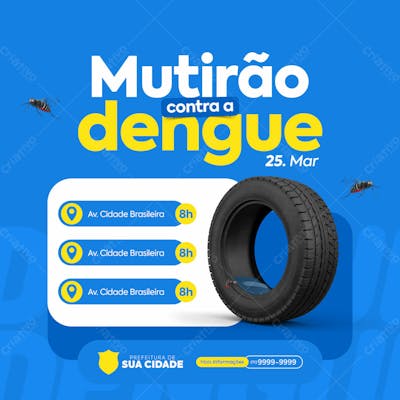 Campanha contra o Mosquito da Dengue Social Media