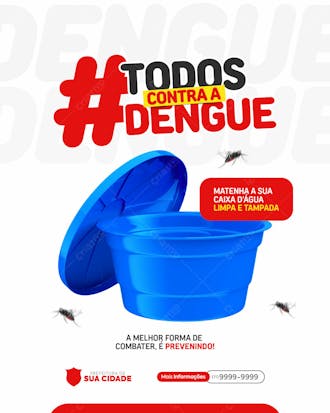 Campanha contra o mosquito da dengue social media