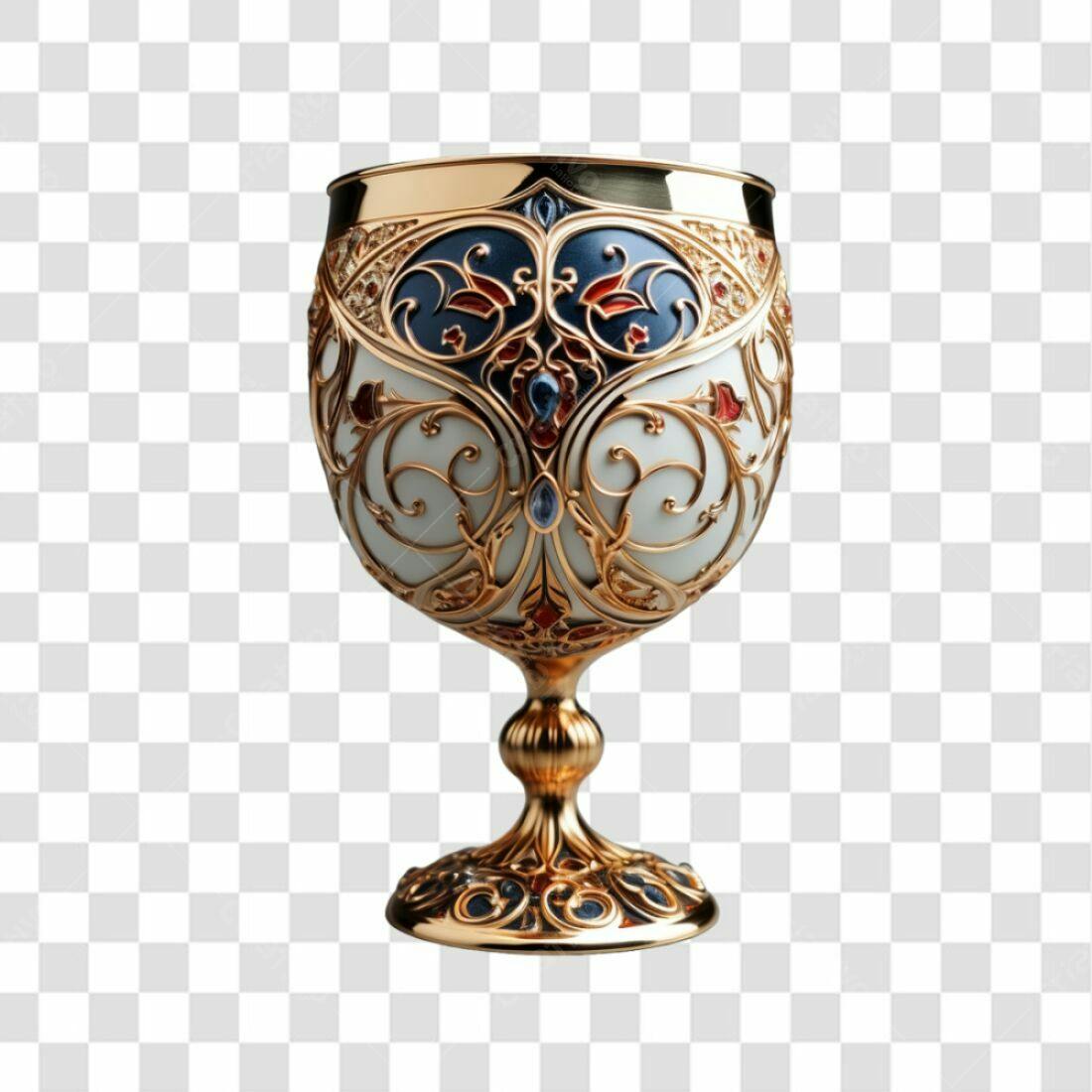 Icone Taça Dourada Luxo PNG com fundo transparente