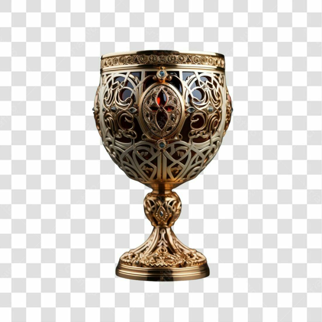 Icone Cálice Dourado PNG com fundo transparente