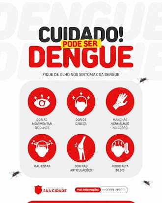 Campanha contra o mosquito da dengue social media