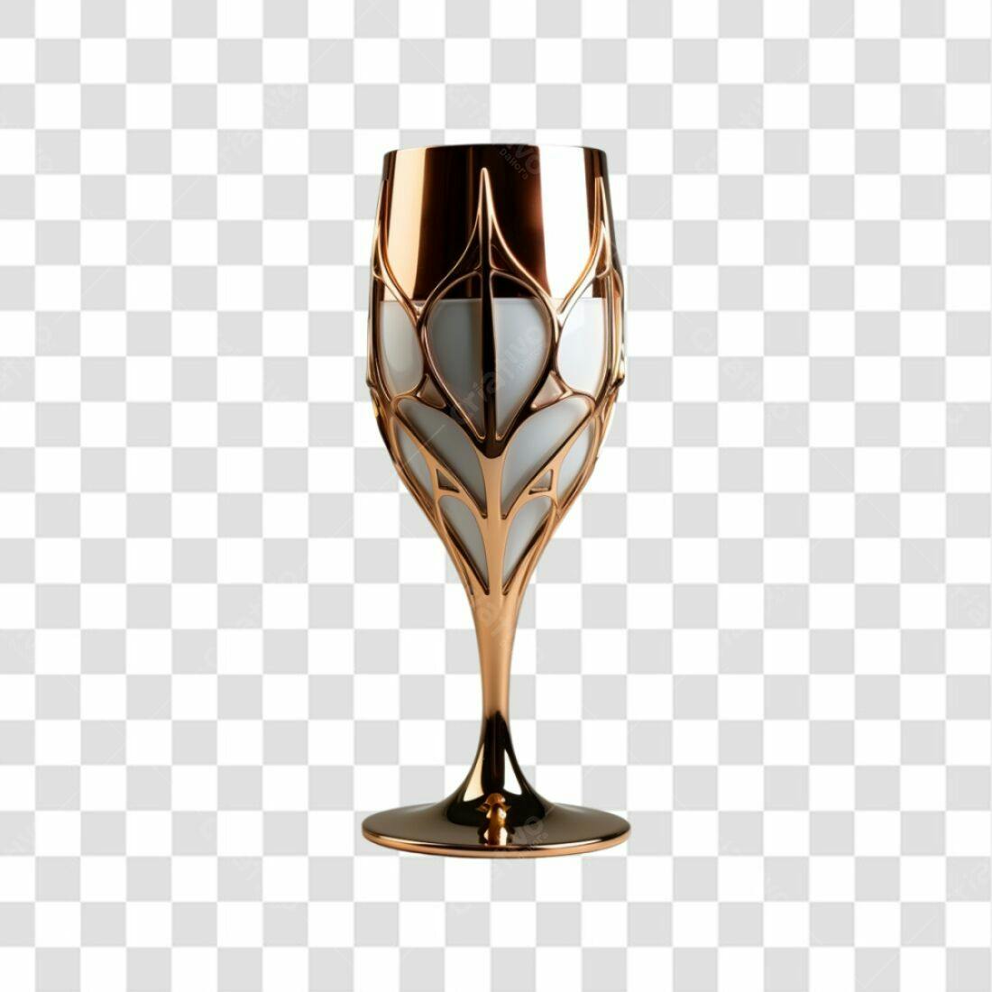 Icone Taça Ouro e Branco PNG com fundo transparente