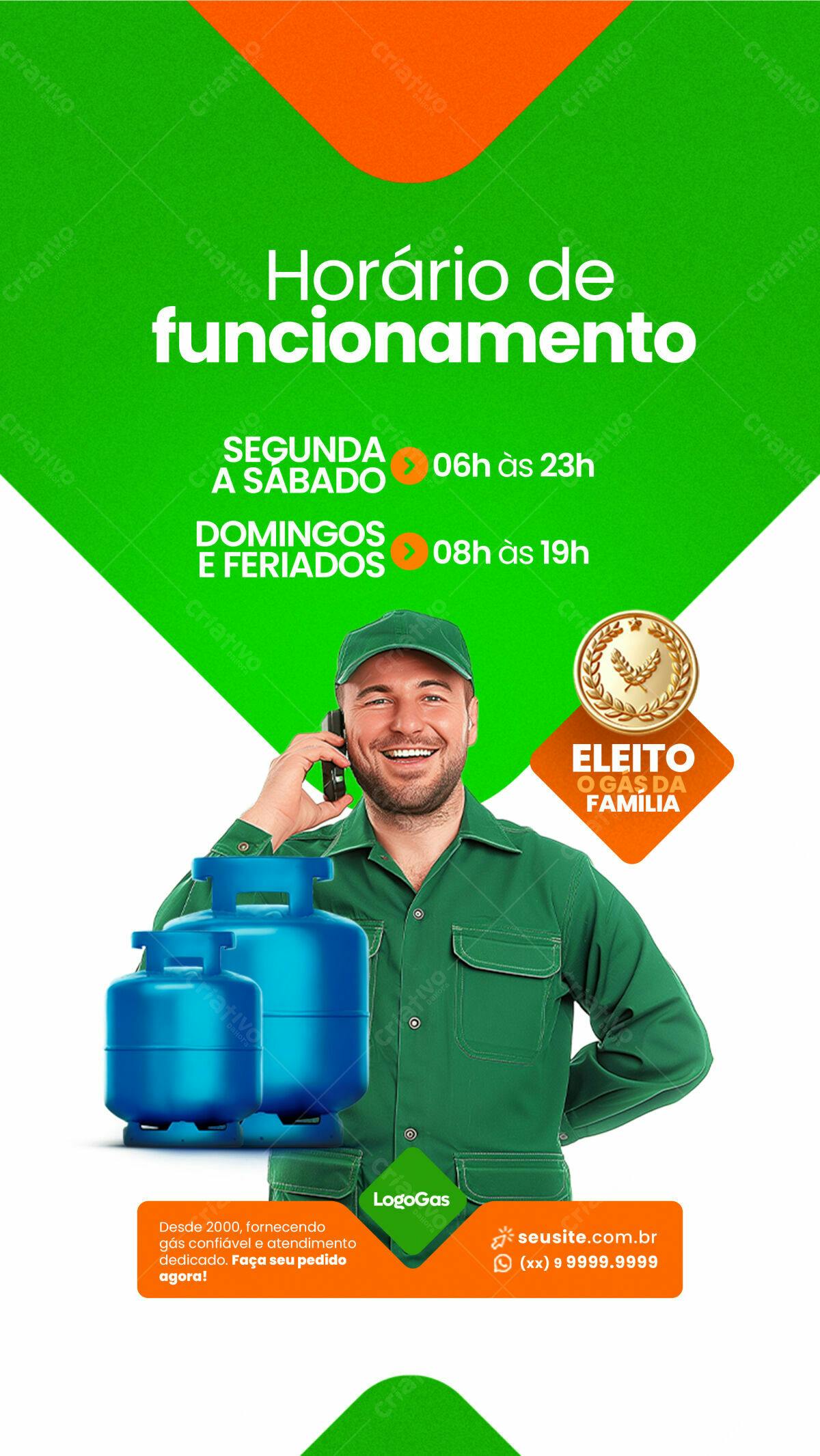 Flyer para Empresa de Gás PSD Editável